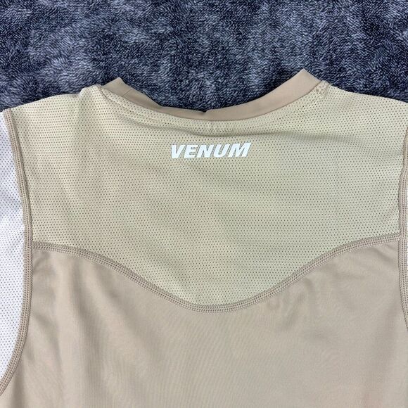 Venum Tempest Rashguard Short Sleeve MMA Shirt Men's M Brown NWT Fight - Picture 7 of 8
